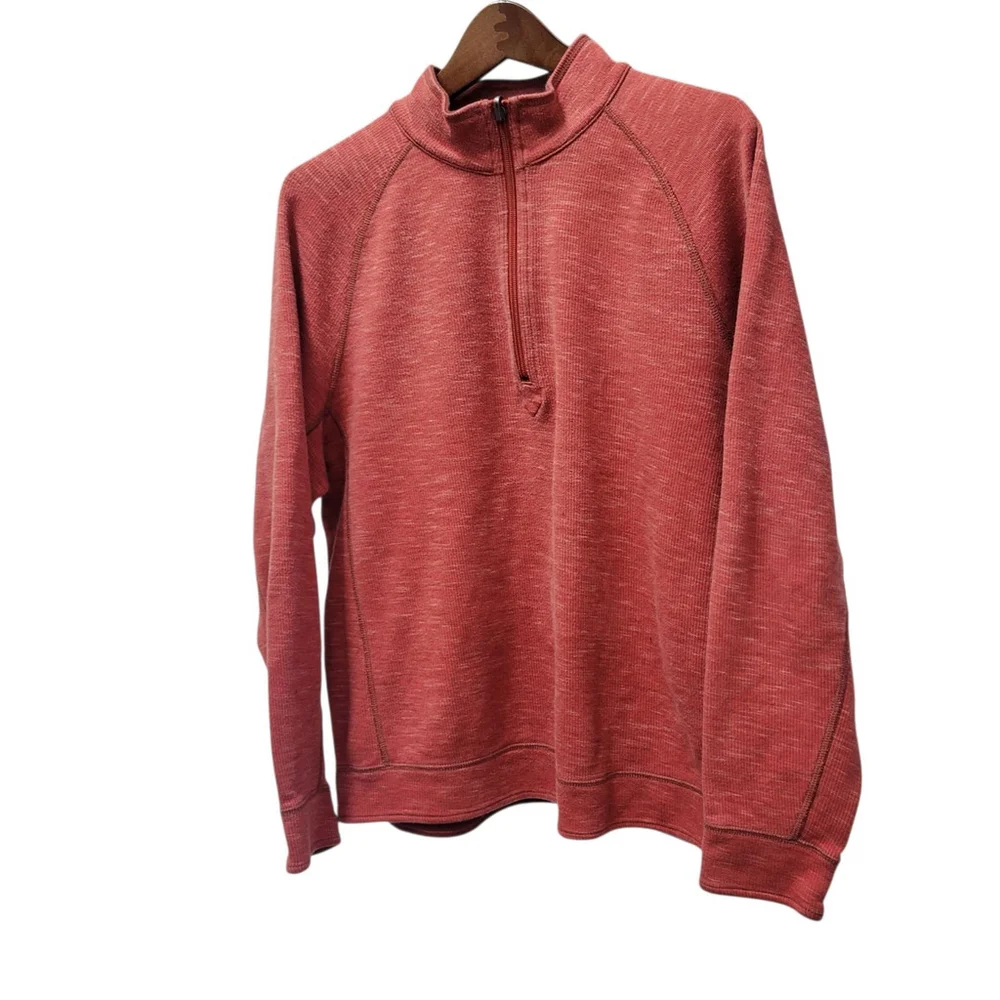 Tommy Bahama Men's Reversible Quarter-Zip Long-Sleeves Sweatshirt Size. Medium